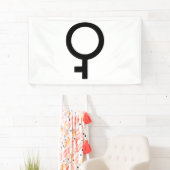Demigirl-gendersymbool Spandoek (Insitu)
