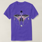 Demigirl Luna Moth Celestial LGBT Pride Vlag T-shirt (Design voorkant)