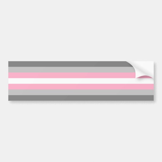 Demigirl Pride Bumpersticker (Voorkant)
