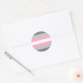 Demigirl Pride Circle Sticker (Envelop)
