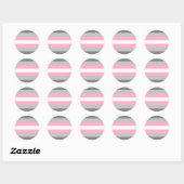 Demigirl Pride Flag Ronde Sticker (Vel)
