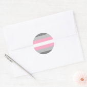 Demigirl Pride Flag Ronde Sticker (Envelop)