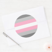 Demigirl Pride Flag Ronde Sticker (Envelop)