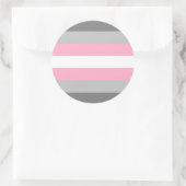 Demigirl Pride Flag Ronde Sticker (Tas)