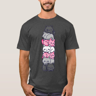 Demigirl Pride Kat LGBT Demi Girl Vlag Cute Kawaii T-shirt