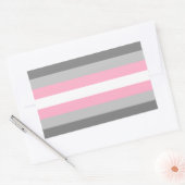 Demigirl Pride Rechthoek Sticker (Envelop)