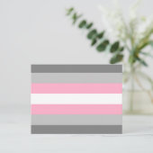 Demigirl Pride Vlag Briefkaart (Staand voorkant)