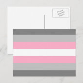 Demigirl Pride Vlag Briefkaart (Voorkant / Achterkant)