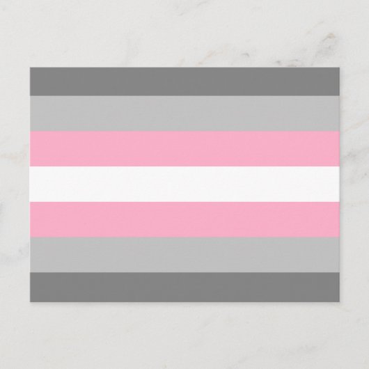 Demigirl Pride Vlag Briefkaart (Voorkant)