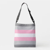 Demigirl Pride Vlag Crossbody Tas (Achterkant)