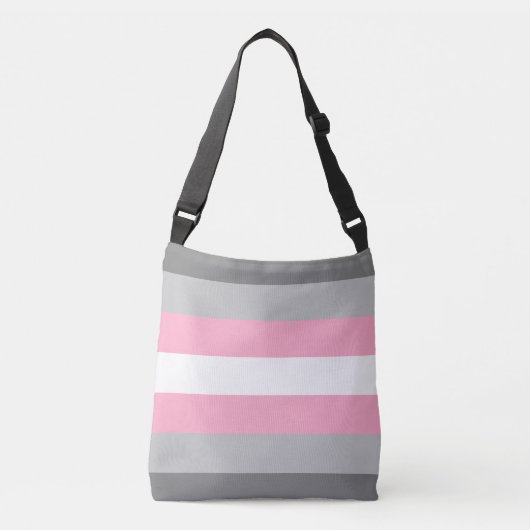 Demigirl Pride Vlag Crossbody Tas (Voorkant)