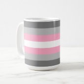 Demigirl Pride Vlag Koffiemok (Voorkant links)