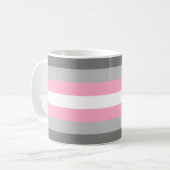 Demigirl Pride Vlag Koffiemok (Voorkant links)