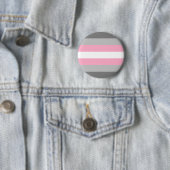 Demigirl Pride Vlag LGBT Pride Ronde Button 5,7 Cm (In situ)