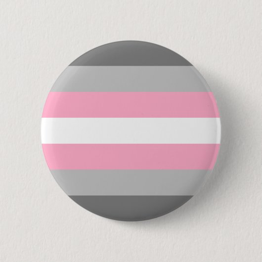 Demigirl Pride Vlag Ronde Button 5,7 Cm (Voorkant)