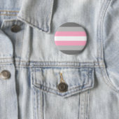 Demigirl Pride Vlag Ronde Button 5,7 Cm (In situ)