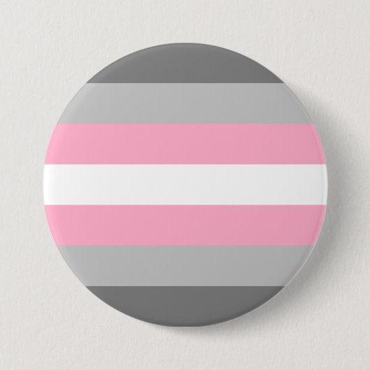 Demigirl Pride Vlag Ronde Button 7,6 Cm (Voorkant)