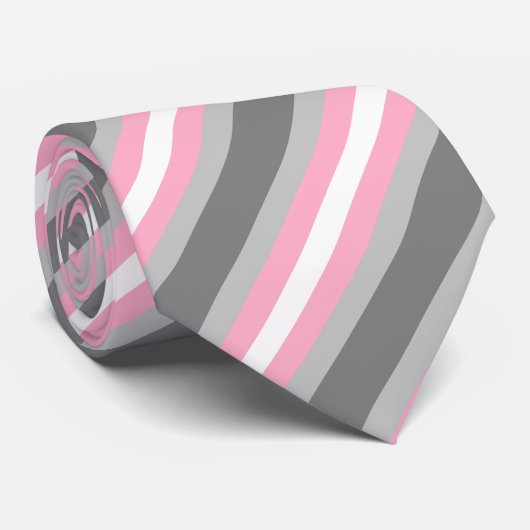 DemiGirl Stripes Stropdas (Opgerold)