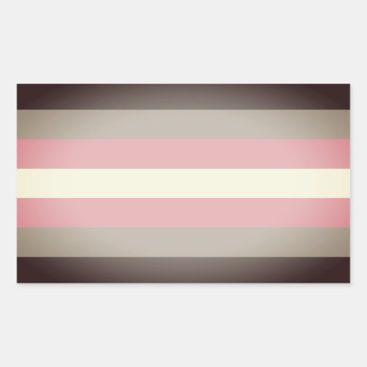 Demigirl trots rechthoekige sticker (Voorkant)