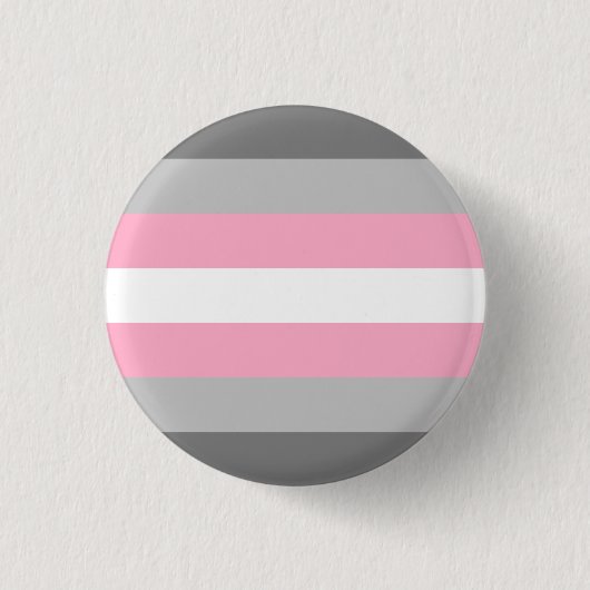 Demigirl Vlag LGBT Ronde Button 3,2 Cm (Voorkant)