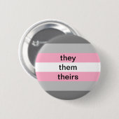 demigreer zij/zij knoop ronde button 5,7 cm (Voorkant /achterkant)