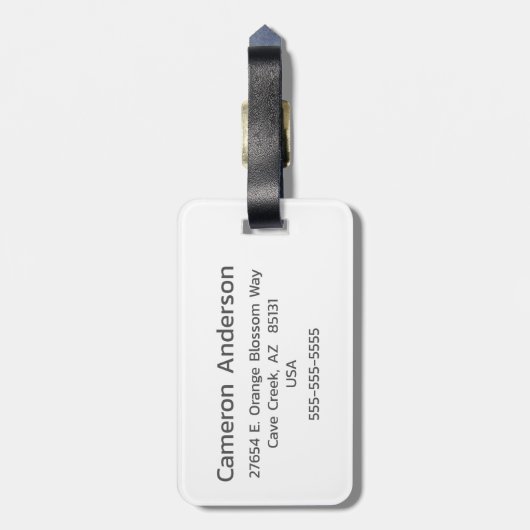 Demiguy Flag gepersonaliseerd Bagagelabel (Achterkant verticaal)