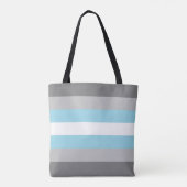 Demiguy Flag LGBT Canvas tas (Achterkant)