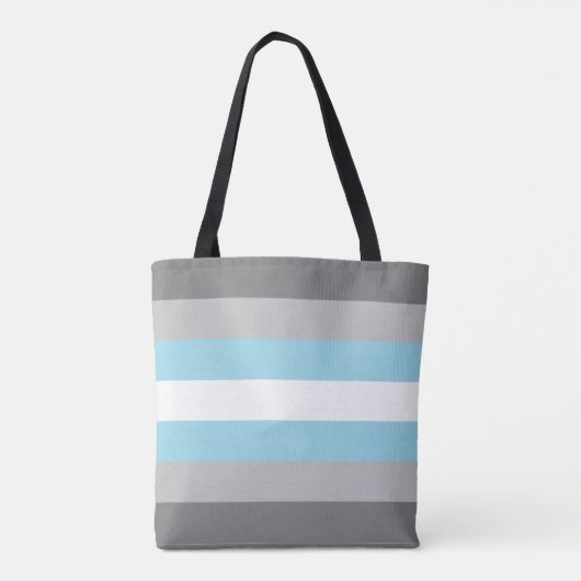 Demiguy Flag LGBT Canvas tas (Achterkant)