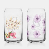 Demila name ane letter on mug -letter D,print name Blikvorm Glas (Voorkant)