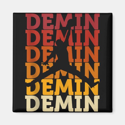 Demin Amazing Basketball Inspire Fan Tank Top_3  Magneet (Voorkant)