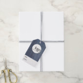 DEMIN BLUE BUSINESS LOGO BRANDED PRODUCTPRIJS CADEAULABEL (Met Touw)