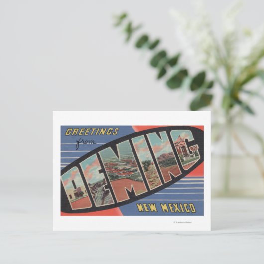 Deming, New Mexico - Grote Letter-scènes Briefkaart (Staand voorkant)