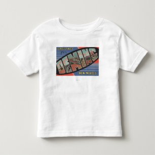 Deming, New Mexico - Grote Letter-scènes Kinder Shirts
