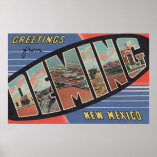 Deming, New Mexico - Grote Letter-scènes Poster