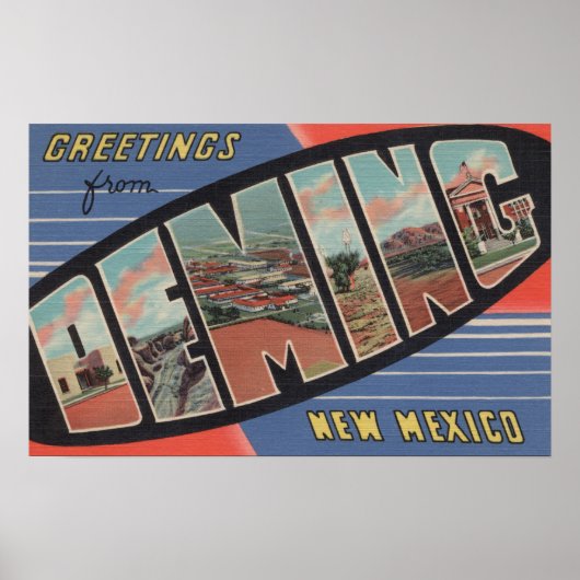 Deming, New Mexico - Grote Letter-scènes Poster (Voorkant)