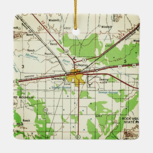 Deming van NM Topo Keramisch Ornament (Achterkant)