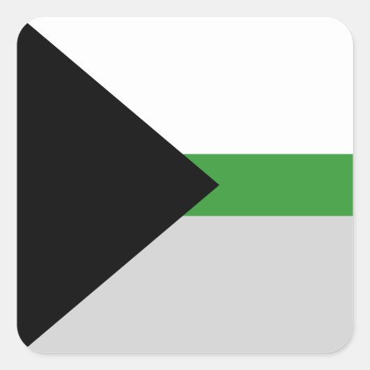 Demiromantic Pride Flag Vierkante Sticker (Voorkant)