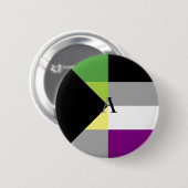 Demiromantische Asexual Demi Ace Pin Ronde Button 5,7 Cm (Voorkant /achterkant)