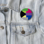 Demiromantische Bisexual Pin Ronde Button 5,7 Cm (In situ)