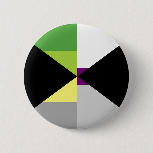 Demiromantische Demisexual Pin Ronde Button 5,7 Cm (Voorkant)