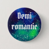 Demiromantische Galaxy-identiteit Ronde Button 5,7 Cm (Voorkant)