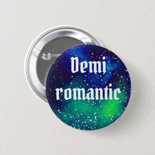 Demiromantische Galaxy-identiteit Ronde Button 5,7 Cm (Voorkant /achterkant)
