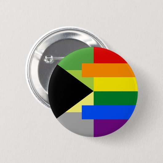 Demiromantische Homoseksuele Pin Ronde Button 5,7 Cm (Voorkant /achterkant)