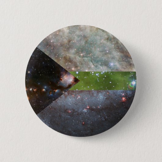 Demiromantische nebulaplingspeld ronde button 5,7 cm (Voorkant)
