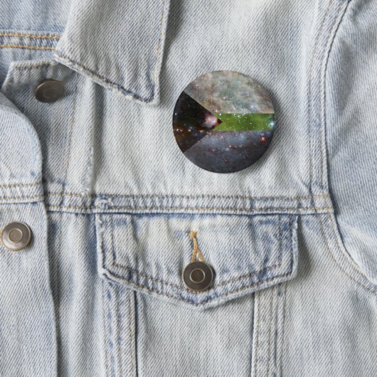 Demiromantische nebulaplingspeld ronde button 5,7 cm (In situ)