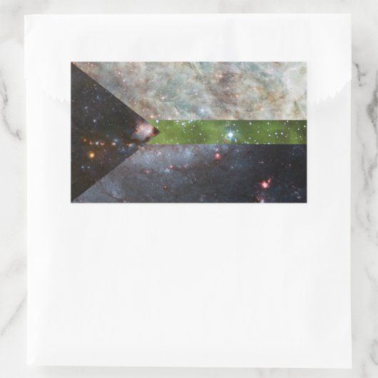 Demiromantische nevelvlag stickers (Tas)