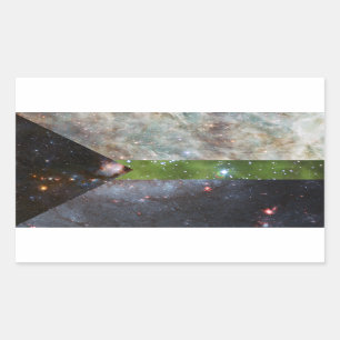 Demiromantische nevelvlag stickers