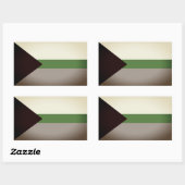 Demiromantische Pride Rechthoekige Sticker (Vel)