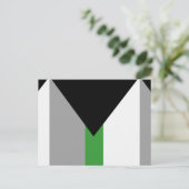 Demiromantische Pride-vlag Briefkaart (Staand voorkant)