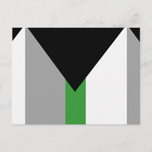 Demiromantische Pride-vlag Briefkaart (Voorkant)